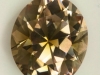 A significant green and peach pastel bicolor, oval
