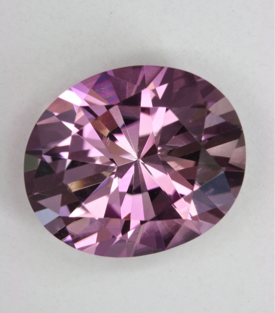 A lightly toned lavender oval from Mozambique, cuprian  #41