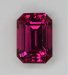 Bright pink on the verge of red emerald cut #451