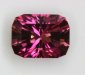 Small Barioin cushion with sligihtly purplish pink dichroic color.  #461