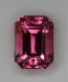 long ratio red emerald cut, minor inclusions. #463