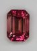 Dichroic emerald cut with bright pink ends. #468