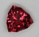 Bright clean orangish pink shield cut. #469