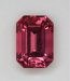 Nice average bright flashy pink emerald cut #473