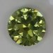 Moderately bright yellow green cuprian round. #499