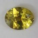 Included, vibrant, canary yellow oval.  #512
