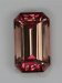 Vivid pink ends and golden sides, emerald cut  #527