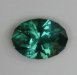 Rich,  pastel blue green oval.  #552
