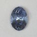 A pale pastel blue oval that is cuprian.  #553