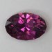 Eye clean cuprian purple oval.  #572