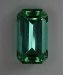 Top quality sea foam blue green/yellow green, emerald cut.  #591