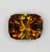 Dichroic, yellow and darker gold, smaller, Barion cushion.  #662