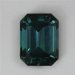 A shifty blue to green, straight forward emerald cut.  #666