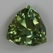 A non dichroic, yellowish green shield cut that is clean and bright.  #675