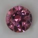 Richer more saturated than baby pink, round.  #710