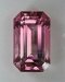 This pink to cream emerald cut is a GEM.  #712