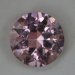 Slightly included, bright baby pink round Afghanistan