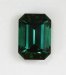 Dichroic blue green emerald cut.  #749