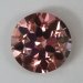 Very bright pinkish peach round.  #751