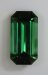 Larg, long ratio, clean classic tourmaline green emerald cut.  #761