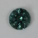 Eye clean, smaller grayed blue green, round.  #776