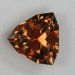 Eye clean, moderate orange, shield cut.,  #818