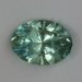Eye clean, lightly toned green pastel, oval.  #823