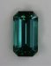 Very clean, highly transparent, blue green emerald cut.  #852