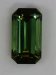 Open ended emerald cut with an acid green color.  #877