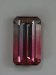Pink to gray bi color emerald cut.  #881