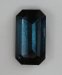 Rich blue, Indicolite, emerald cut limited by inclusions.  #884