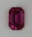 A little medium toned hot pink emerald cut  #912