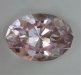 This pale vivid pink oval is so bright that it can not be any brighter.  #921
