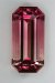 This larger emerald cut is a bi color, it goes from pink to cream.  #938