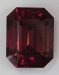 A beautiful purple red emerald cut.  Nigeria