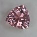 A smaller shield cut with a steped crown in bright baby pink.  #958