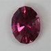 A smaller oval with a high step cut crown and a bright medium toned pink color.   #969