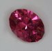 Uniformly as hot a pink as it gets, bright, eye clean oval.  #971