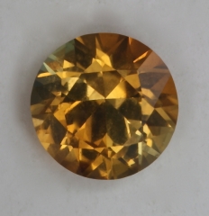 Dichroic rich golden droplet of color.  #65