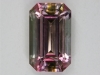 A unique example of cutting a watermelon tourmaline, emerald cut.  #69