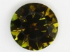 Medium dark toned olive green with lighter flash round.  #87
