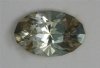Bright flashy colorless Achroite oval.  #1001