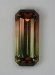 A very nice medium toned tricolor, emerald cut  #1010