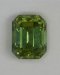 Acid yellow green, included emerald cut.  #1063