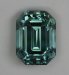 Great bright non dichroic medium lightly toned emerald cut.  #1066