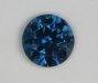 Included, bright, vivid blue round.  #1092