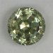 Deeply cut, round, that has a fine pastel yellow without green, color.