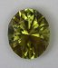 Bright yellow to yellow green oval.