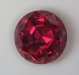 A cherry red, deeply cut, round, GEM