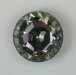 Green purple bicolor cut with table perpendicular to the principle axis, round